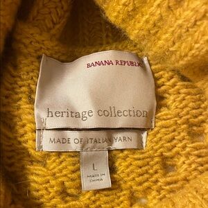Banana Republic Heritage Collection Mustard Sweater